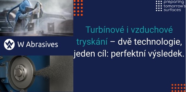 Jak vybrat správnou technologii tryskání: Turbínové vs. vzduchové řešení