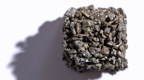 kostka nerezového abraziva Stelux CG na bílém pozadí